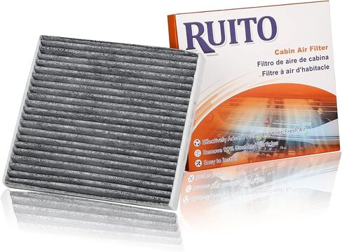 RUITO Premium Cabin Air Filter includes Activated Carbon, Replacement for CF10285, CP285, 4Runner, Camry, Corolla, Tundra, Highlander, Avalon, Sequoia, IS250, RX350, Not Fit 2016 Prius (1 Pack) in Saudi Arabia