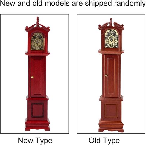 Doll House Clock Doll House Asseccories Dollhouse Furniture Grandfather Clock 1:12 Doll House Accessory for Dollhouse in Saudi Arabia