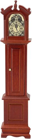 Doll House Clock Doll House Asseccories Dollhouse Furniture Grandfather Clock 1:12 Doll House Accessory for Dollhouse in Saudi Arabia