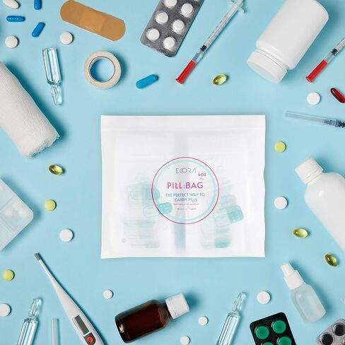 400 Pack Pill Bags Pouch – 3 x 2.75 Inch BPA Free, Reusable Ziplock Poly Bag with Write-On Labels – Used for Daily Medication Storage, Medicine Organizer, Travel Baggies and More in Saudi Arabia