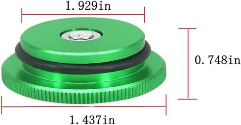 Diesel Fuel Cap Compatible with Dodge Ram, Aluminum Factory Combo Pack - Magnetic Diesel Fuel Cap & DEF Cap for RAM 1500 2500 3500 Trucks (2013-2019) (Standard Grip) in Saudi Arabia