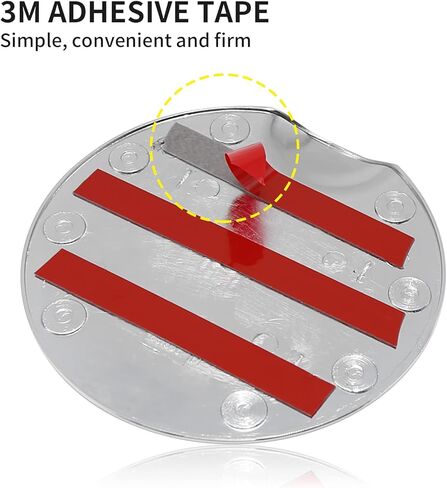 غطاء الغاز كروم الوقود غطاء باب الغاز غطاء الكسوة تراكب غطاء خزان الوقود استبدال ل 2004-2008 فورد F150 F-150 الفضة in Kuwait
