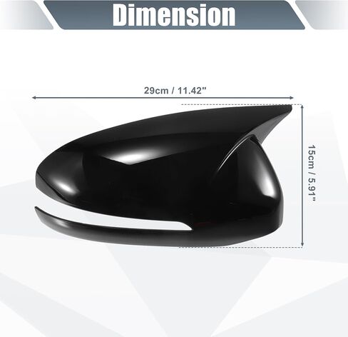 X AUTOHAUX 1 Pair Car Rear View Driver Passenger Side Mirror Cover Cap Overlay Black Carbon Fiber Pattern for Kia Optima K5 2011-2015 for Models with Turn Signal Light in Saudi Arabia
