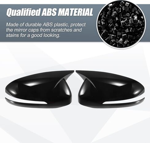 X AUTOHAUX 1 Pair Car Rear View Driver Passenger Side Mirror Cover Cap Overlay Black Carbon Fiber Pattern for Kia Optima K5 2011-2015 for Models with Turn Signal Light in Saudi Arabia