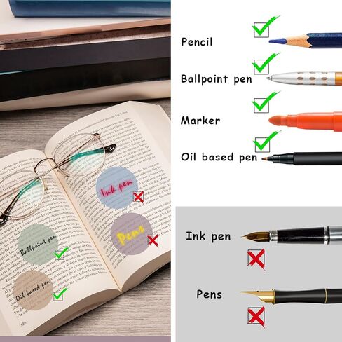 Round Transparent Sticky Notes, 400 Sheets Morandi Cute Translucent Sticky Tabs Page Flags Stickers Book Markers Clear Sticky Note Pads for Annotating Books Journaling Accessories 1.75 Inches in Saudi Arabia