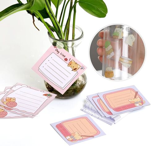 قلم حبر لطيف للقطط و6 مشابك ورق للقطط وملاحظات لاصقة للقطط صورة ظلية، علامات تبويب مؤشر أعلام الصفحة، ملصقات قطط مضحكة، مجموعة دفاتر ملاحظات خاصة للمنزل والمكتب والمدرسة وهدايا لمحبي القطط in Kuwait