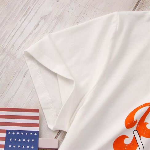 Party in The USA Shirt Women 4th of July Hot Dog T-Shirt Independence Day Funny Patriotic Graphic Casual Tee Tops in Saudi Arabia