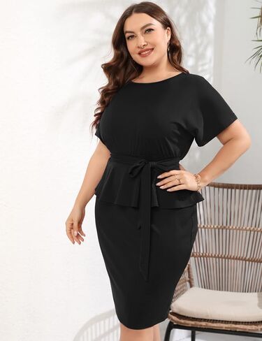 KOJOOIN Women Plus Size Off Shoulder Maxi Dress Ruffle Flowy Casual Summer Boho Long Dresses in Saudi Arabia