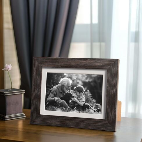 إطار صورة مقاس 8 × 10 مع حصيرة مقاس 5 × 7، مجموعة من 4 إطارات صور من الخشب الطبيعي مقاس 8 × 10 يتم عرضها على سطح الطاولة أو التثبيت على الحائط (4 عبوات، طبيعية) in Saudi Arabia