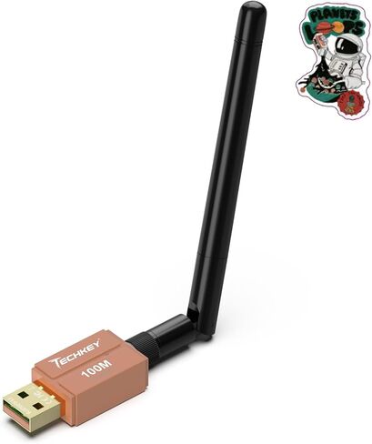 Long Range Bluetooth Adapter for Desktop PC,Techkey 5.3+EDR V12 USB Bluetooth Adapter,Class 1 Wireless Bluetooth Dongle Bluetooth Receiver Support Windows11/10/8.1-Coral Reef in Saudi Arabia