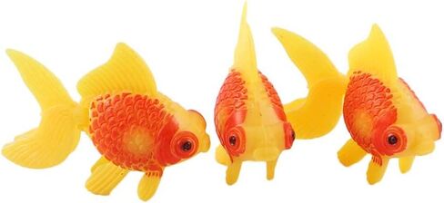 Lifelike Simulated Goldfish for Aquariums and Home Decor, Aquarium Tank Swimming Fake Fish Ornament 3Pcs/Pack in Saudi Arabia