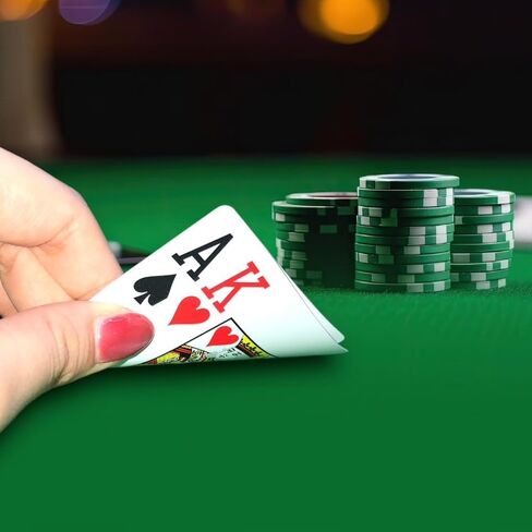 Poker Club Plastic Playing Cards Poker Size Jumbo Index Red Blue in Kuwait