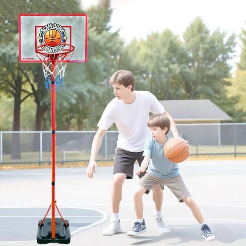 Ultimate Kids Basketball Hoop Set - Adjustable Indoor & Outdoor Mini Court for Birthdays - Ages 3-12 - includes Basketball Goal, Stand, and Balls - Fun for Toddlers, Boys, and Girls in Saudi Arabia