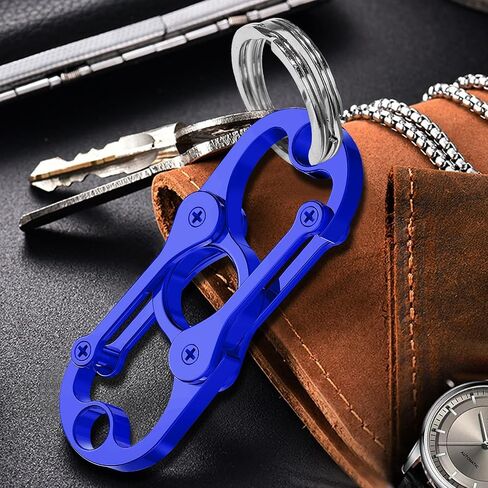 Special Key Chain, Heavy Duty Carabiner Clip Keychain Opener with 4 Key Rings for Men and Women in Saudi Arabia