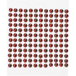 PATIKIL Fishing Lure 3D Eyes 5mm, 600Pcs Waterproof Artificial Fish Eye Fly Tying Lures Crafts Tackle Accessory for Fishing Baits DIY, Red