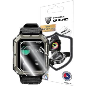 IPG for Rgthuhu Military Smart Watch for Men Hydrogel Screen Protector (2 Units) Invisible HD Clear Film Anti Scratch Guard-Smooth/Self-Healing/Bubble for Military