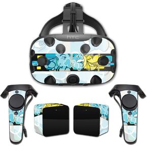 MightySkins Skin Compatible With HTC Vive Full Coverage - Blue Vision | Protective, Durable, and Unique Vinyl Decal wrap cover | Easy To Apply, Remove, and Change Styles | Made in the USA