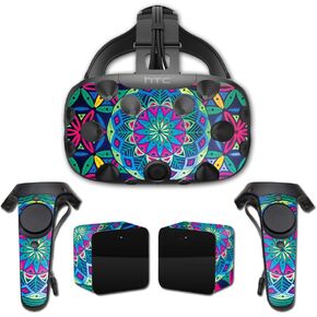 MightySkins Skin Compatible with HTC Vive Full Coverage - Geo Garden | Protective, Durable, and Unique Vinyl Decal wrap Cover | Easy to Apply, Remove, and Change Styles | Made in The USA