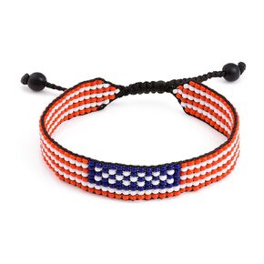 Handmade USA Flag Bracelet - Men's and Women's Adjustable Bracelet - A Patriotic Statement (FLAG)