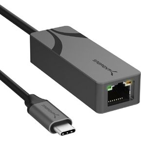 SABRENT USB C to 2.5 Gbps Ethernet Adapter, USB C to Gigabit Ethernet Adapter, Aluminum Portable USB C Adapter, for MacBook Pro, MacBook Air, iPad Pro 2018 and Later (NT-25GA)