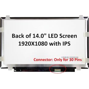 PLAYPET FULLCOM New 14.0 inch Screen Compatible with THINKPAD T460S,ThinkPad T450S, ThinkPad X1 Carbon Gen 3 Series IPS FHD (1080P) Laptop LED LCD Replacement Screen