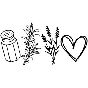 Salt, Rosemary, Lavendar, Love - Magic, Practical, Family, Sisters, Aunts, Movie, Classic, Vinyl Decal Sticker for car, Van, Truck, (White) | Size 4 Inch x 8 Inch