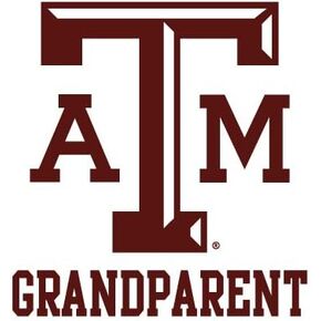Texas A&M Aggies GRANDPARENT Clear Vinyl Decal Car Truck Sticker aTm TAM