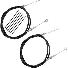 2pcs-Universal Throttle Cable 63" Long Inner Wire 71" inch Long Replacement for Manco Go Kart 8252-1390 Go Kart, Throttle Cable for Go Kart (with 6 Cable Ties)