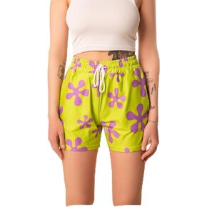 Pink Star Shorts Trunks for Womens Teens - Sea Sponge Buddies Halloween Cosplay