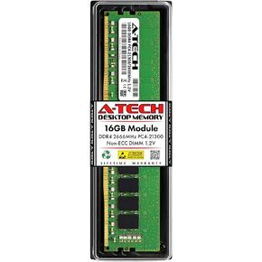 A-Tech 16GB RAM Replacement for CT16G4DFRA266 | DDR4 2666MHz PC4-21300 (PC4-2666V) CL19 UDIMM 1.2V Non-ECC DIMM 288-Pin Desktop Memory Module