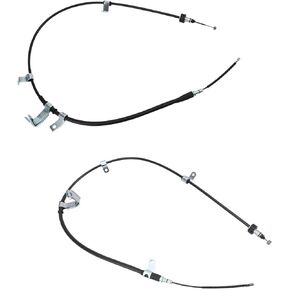 TRQ Rear Parking Brake Cable Compatible with 2007-2009 Hyundai Accent 2006-2008 Kia Rio Rio5