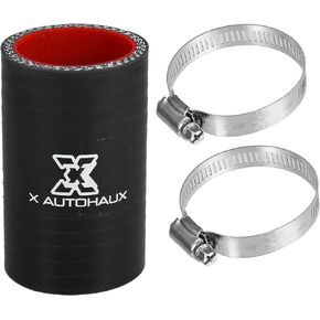 X AUTOHAUX 1.26" ID 2.99" Length Straight Silicone Reducer Hose Silicone Hose Coupler Intercooler Tube Black for Car Intercooler Intake Piping