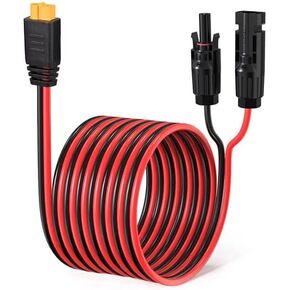 10AWG Solar to XT60 Charging Cable Solar Panel Extension Cable for Portable Power Station River 600 Solar Generator Battery Pack(2FT)