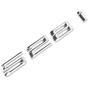 528 i Numbers Letter Decal Emblem Rear Trunk Nameplate Badge Fit for 528i Chrome