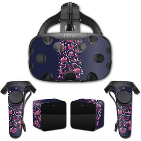 MightySkins Skin Compatible with HTC Vive Full Coverage - Zombie Apocalypse Map | Protective, Durable, and Unique Vinyl Decal wrap Cover | Easy to Apply, Remove, and Change Styles | Made in The USA