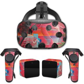 MightySkins Skin Compatible with HTC Vive Full Coverage - Flamboyant Flamingos | Protective, Durable, and Unique Vinyl Decal wrap Cover | Easy to Apply, Remove, and Change Styles | Made in The USA
