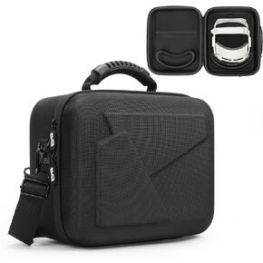 Hard Carrying Case Design for Apple Vision Pro and Apple Vision Pro Accessories, Hard Shell Bag with Adjustable Strap, Suitable for Travel and Home Storage