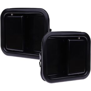 OCPTY Door Handles Exterior Front Drive Passenger Side Replacement fit 1997-2006 for Jeep Wrangler Outside Door Handles Black(2pcs)