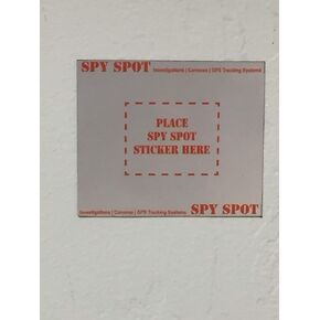 Spy Spot Magnet Vehicle Bumper for Sticker | 1 Pack | 4" x 3.5" | Decal Parking Permit (White)