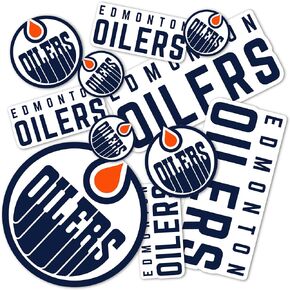 Desert Cactus Edmonton Oilers Team NHL National Hockey League Sticker Vinyl Decal Laptop Water Bottle Car Scrapbook (Type 1-1)