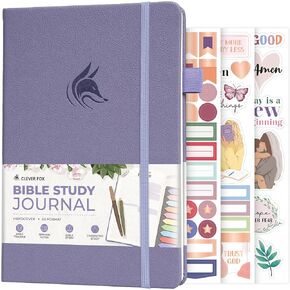 Clever Fox Bible Study Journal Large – Church Notes Notebook – Note Taking & Journaling Kit – Faith Based Religious Accessories, 7x10" (Forest Green)