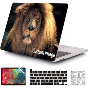 Compatible with MacBook Pro 13 Inch Case 2021-2016 Release A2338 M1 A2289 Custom Personalized Photo Plastic Shell Case&Keyboard Cover (Pro 13" A2338 M1 A2289 A2251 A2159 A1989)