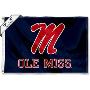 College Flags & Banners Co. Ole Miss Boat and Golf Cart Flag