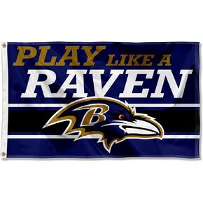 Baltimore Ravens Play Like a Raven 3x5 Outdoor Flag