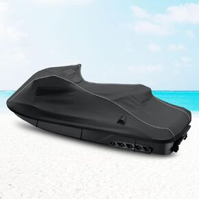 Waterproof Jet Ski Cover Custom Fit for Sea-doo Spark 2up Spark Trixx 2up, 600D Oxford UV-Proof Jetski Waverunner Covers, Trailerable Jetski Cover with Air Vents, Reflective Strips