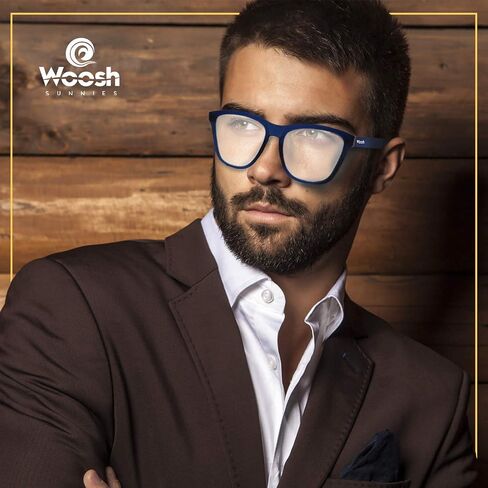 Woosh UV and Blue Light Blocking Glasses for Computer/TV/Gaming/Phones for Teens, Men & Women | Anti Eyestrain & Lightweight in Saudi Arabia