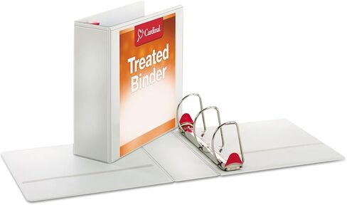 غلاف كاردينال 32140، حلقة مائلة على شكل حرف D، 27.94 سم × 20.32 سم، غطاء 10.16 سم، أبيض in Kuwait