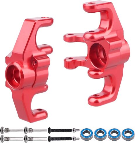 Aluminum Steering Spindle Set and Hardware Ball Bearings Steering Blocks Front Steering Knuckles for Losi Baja Rey Upgrades Parts, Replaces LOS234005 (Blue) in Saudi Arabia