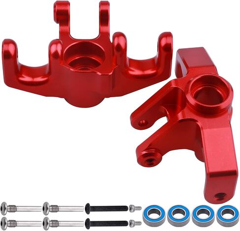 Aluminum Steering Spindle Set and Hardware Ball Bearings Steering Blocks Front Steering Knuckles for Losi Baja Rey Upgrades Parts, Replaces LOS234005 (Blue) in Saudi Arabia