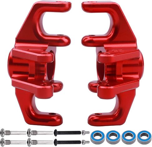 Aluminum Steering Spindle Set and Hardware Ball Bearings Steering Blocks Front Steering Knuckles for Losi Baja Rey Upgrades Parts, Replaces LOS234005 (Blue) in Saudi Arabia